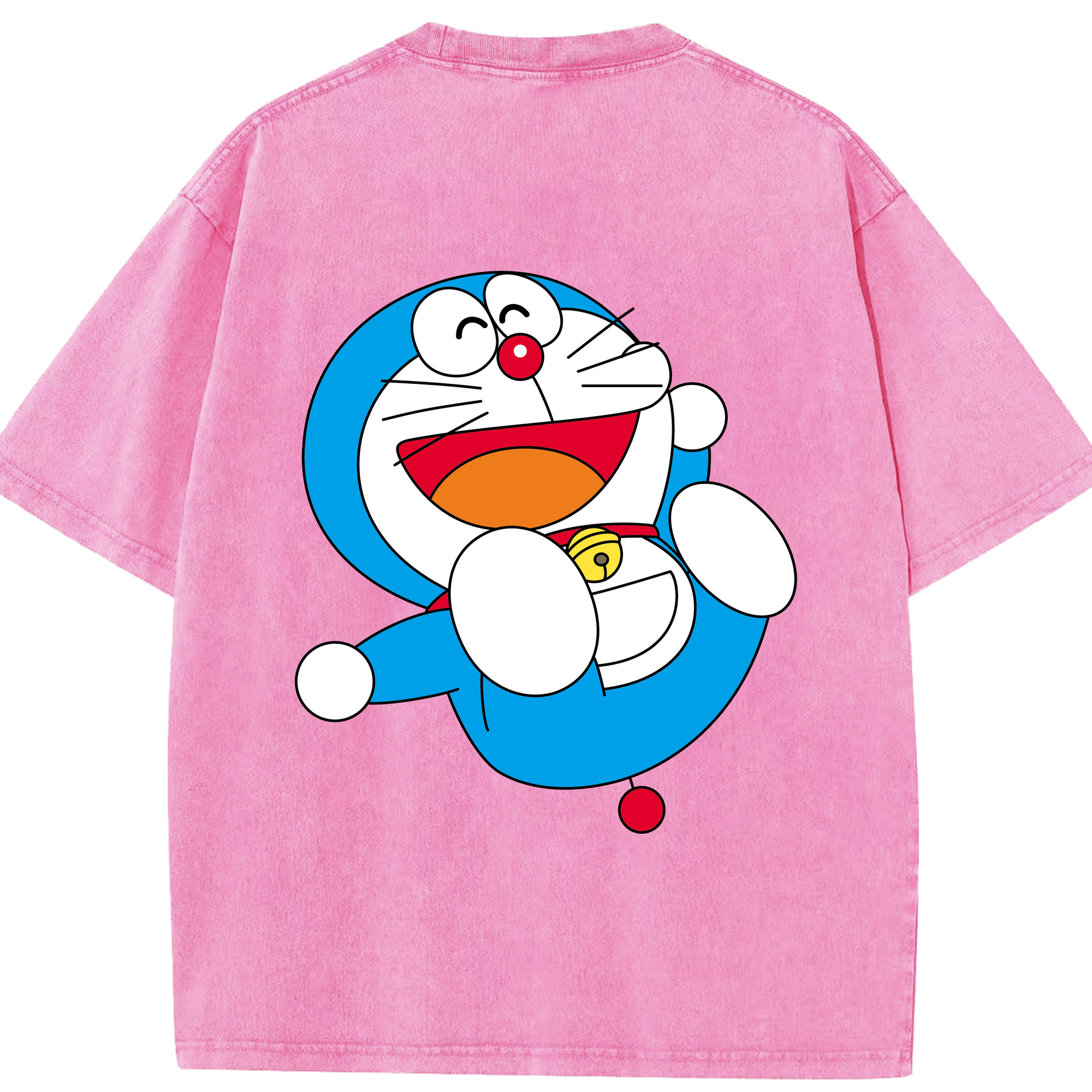 （画像用） ドラえもん Doraemon 綿100% ヴィンテージ風 半袖Tシャツ（背面プリント）